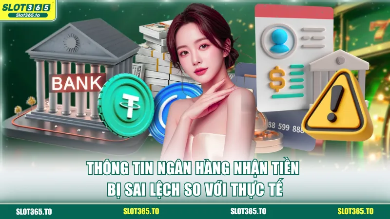 Thông tin ngân hàng nhận tiền bị sai lệch